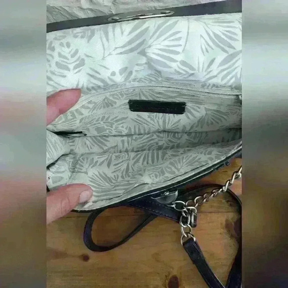 Dark Blue Leather Crossbody Purse PallieBag - Picture 7 of 7